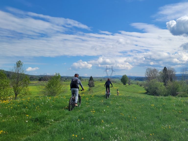 VTT électrique dans le Jura