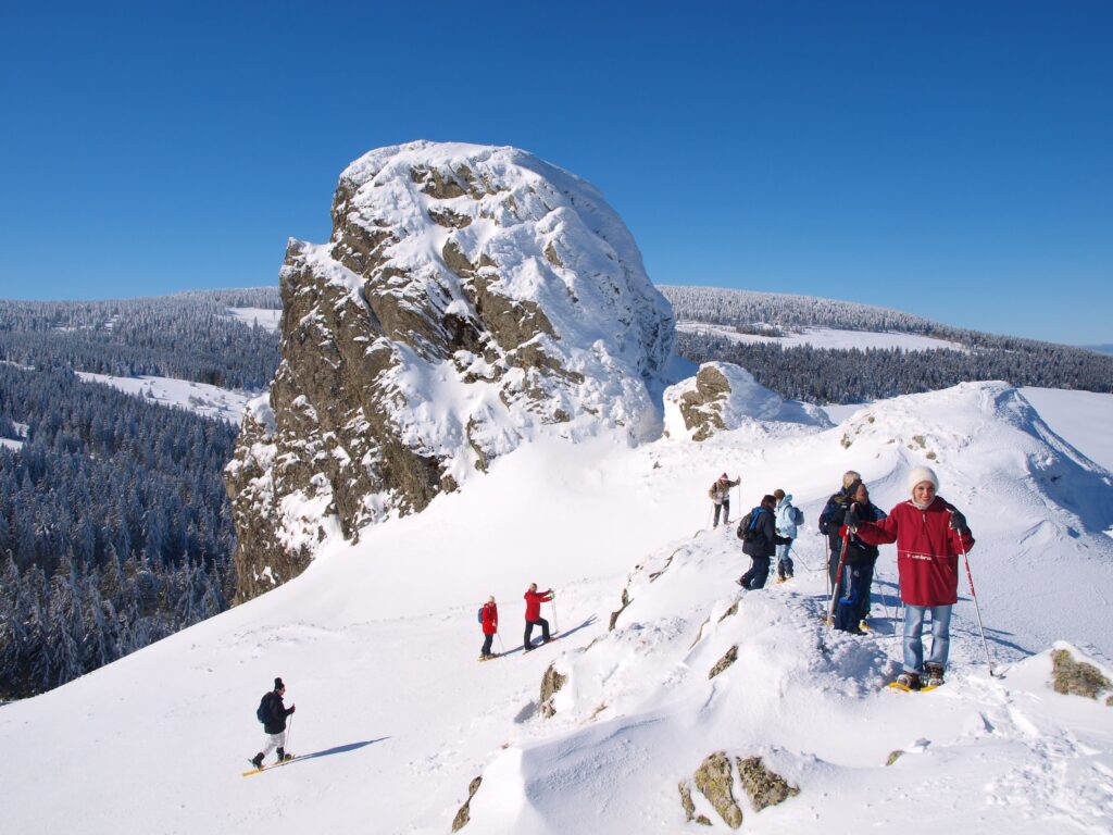 Randonnée en raquettes dans le massif du Mézenc