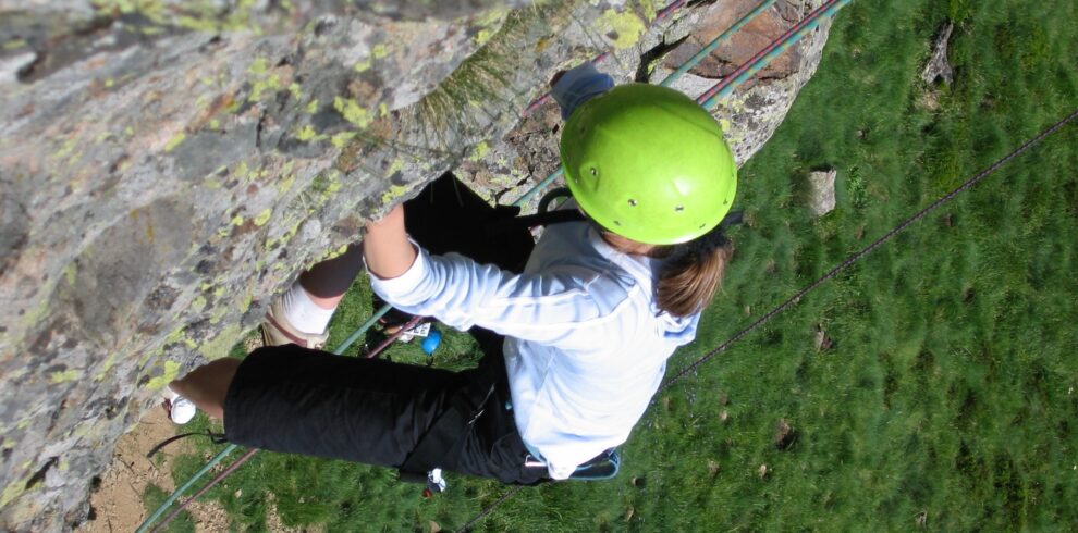 Séance d'escalade dans le Massif Central