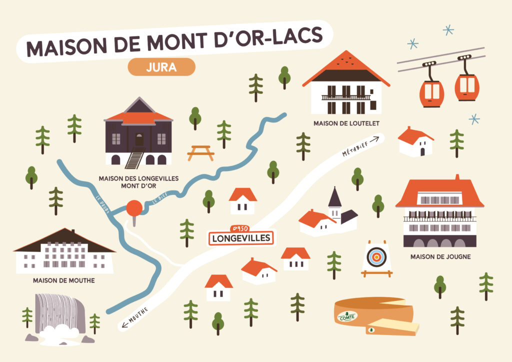 Les Maisons de Mont d'Or Lacs illustrées