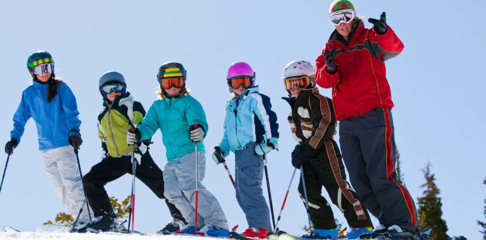 Cours de si alpin en classe de neige