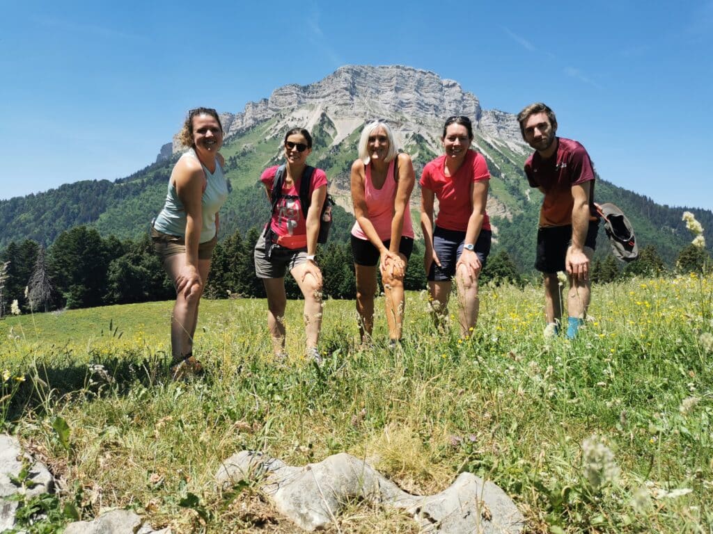 Randonnée en Chartreuse pour l'équipe Montagnes Au Naturel