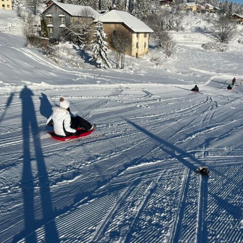 Descente en luge - Jura