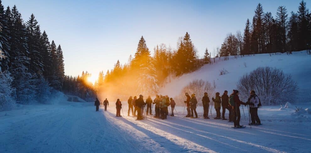 Balade en raquettes dans le Jura